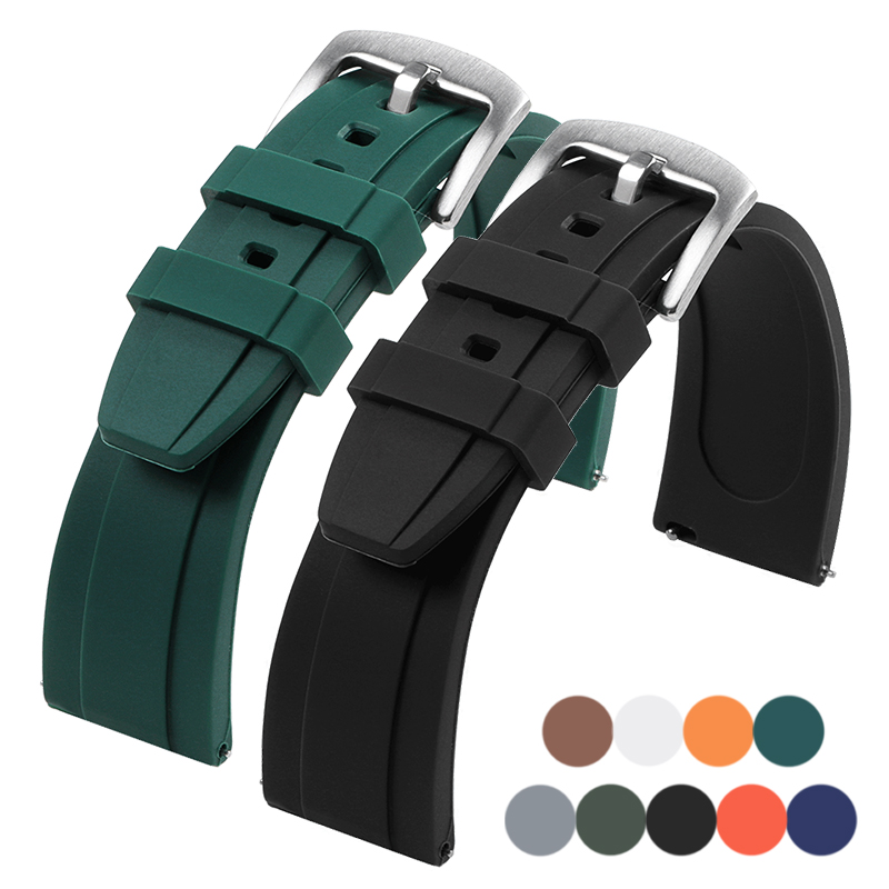 Rubber Strap Diver - Premium silikon saat kayışı tutuşunu lastik