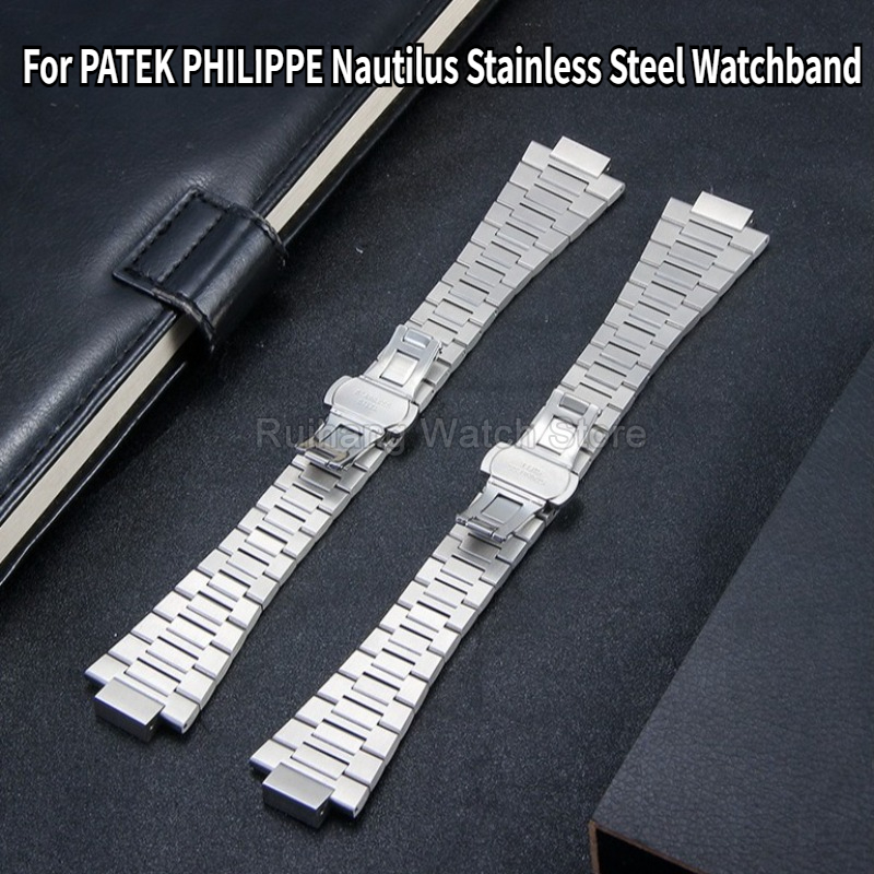Patek Philippe Watch Nautilus - Yüksek Mukavemetli Paslanmaz Çelik saat kayışı