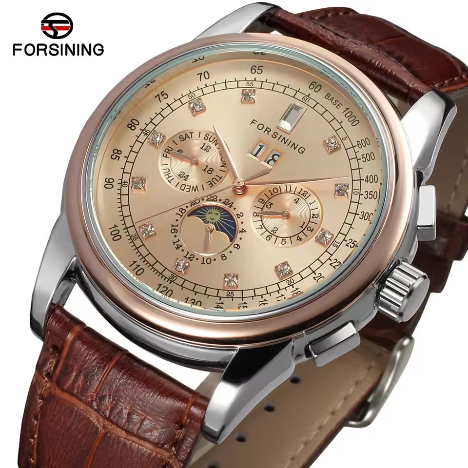 Patek Philippe Watch Aquanaut - FORSINING Çoğaltma Çok Fonksiyonlu Şangay Otomatik