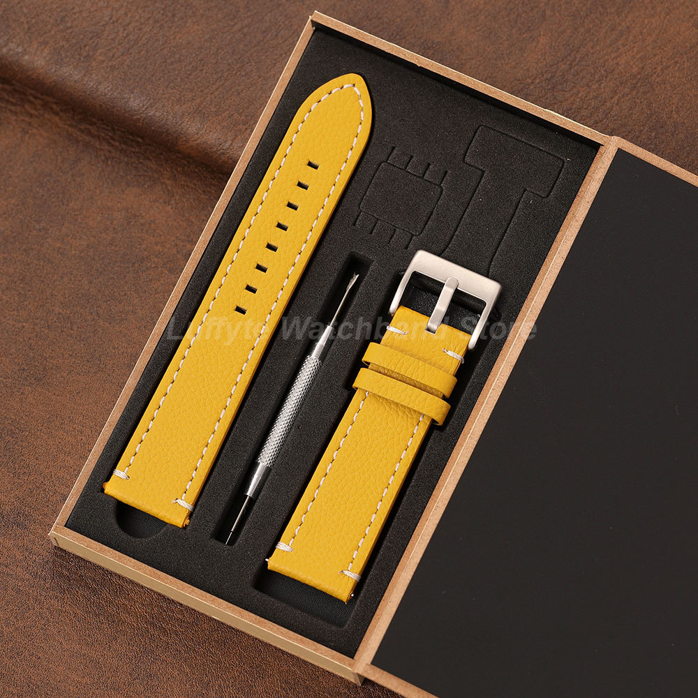 Rubber Strap Diver - Çift Taraflı Litchi Doku Kayışlı 18