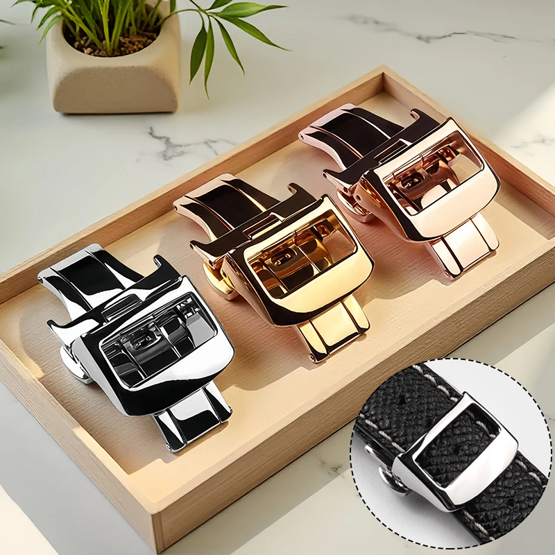 Butterfly Clasp Deployant - 16/18/20mm Dağıtım Kelebek Toka Jaeger LeCoultre