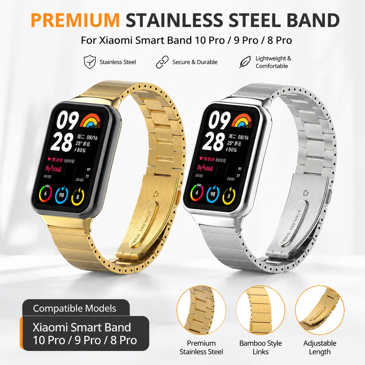 Butterfly Clasp Deployant - Xiaomi Band 10 Pro 9 Pro