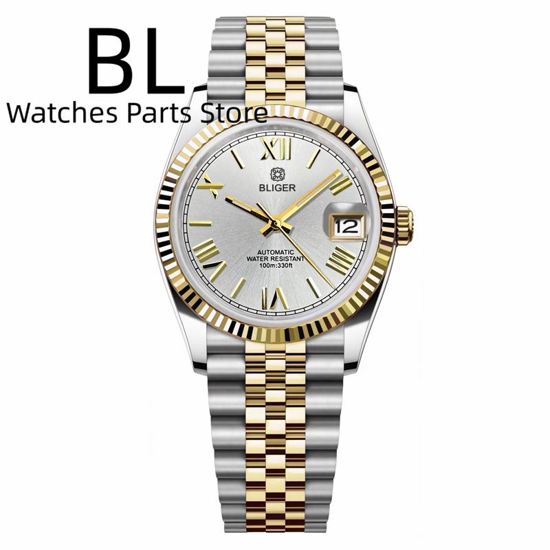 Rolex Watch Datejust - BLIGER 36mm/39mm İki Renkli Altın NH35
