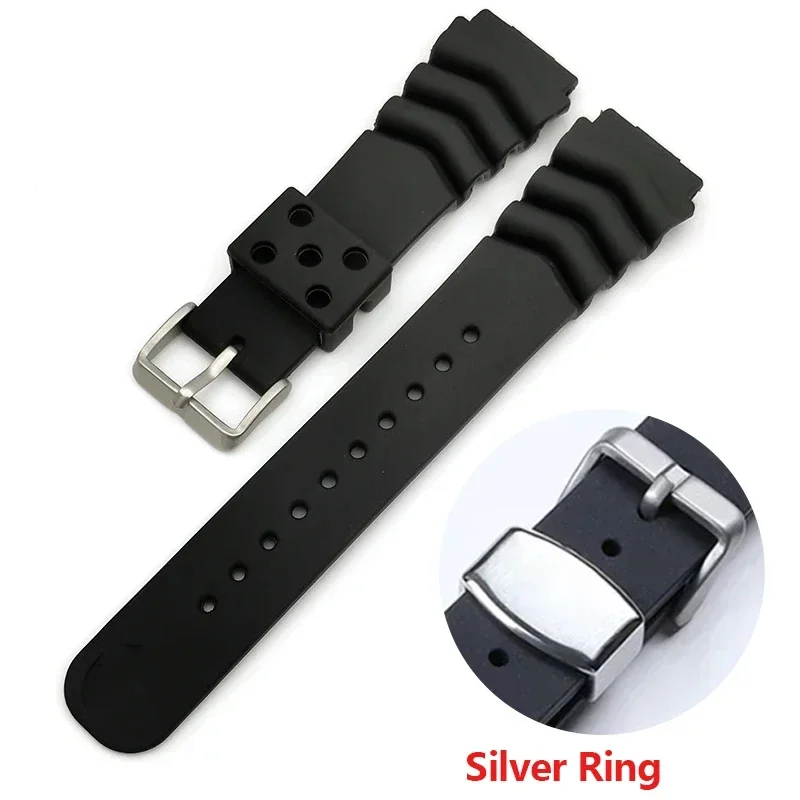 Rubber Strap Diver - Reçine saat kayışı Seiko 20 22mm